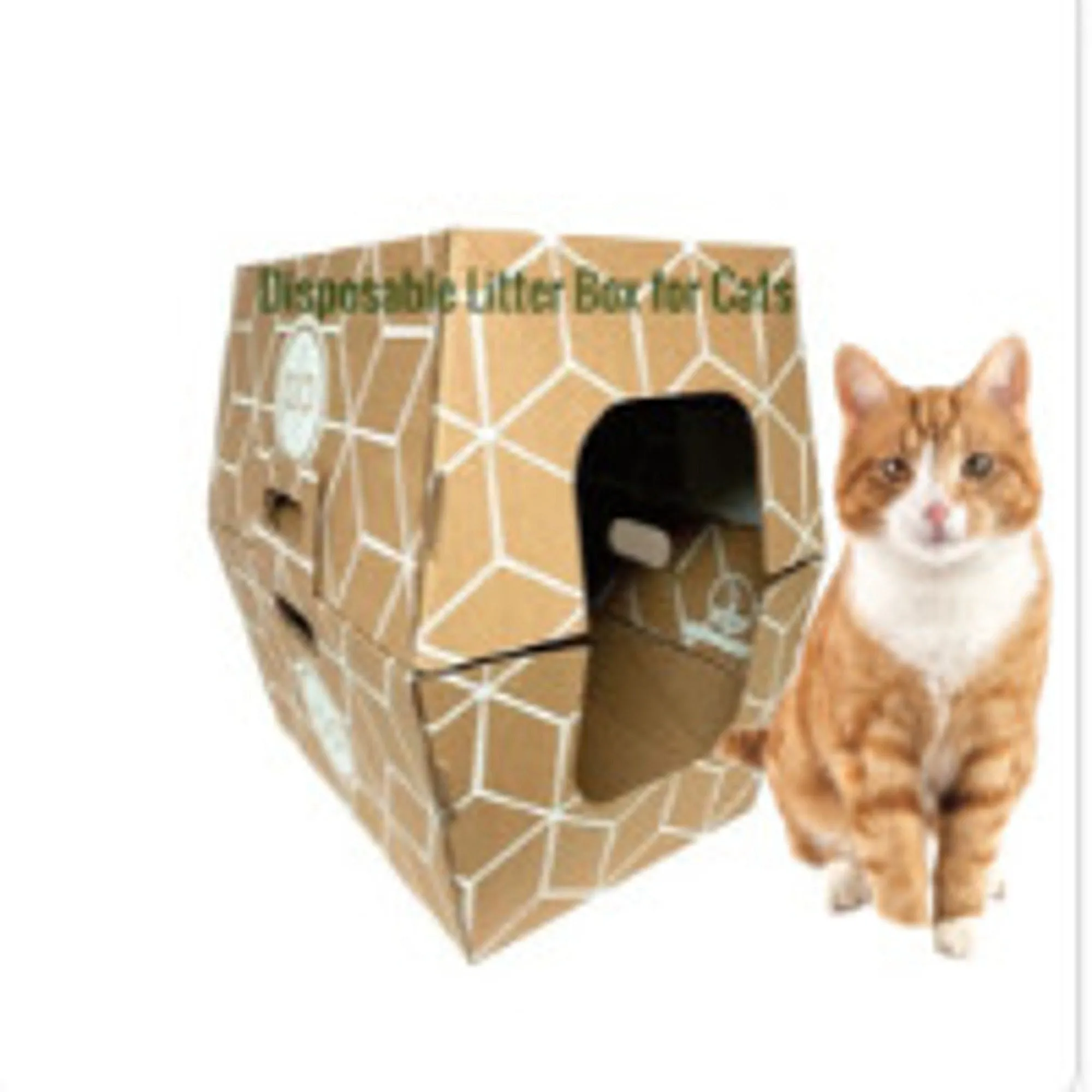 BIODEGRADABLE DISPOSABLE Litter Box - BROWN was 3 trays, NOW 4-(FOUR TRAYS) *Google review ask. Same price.