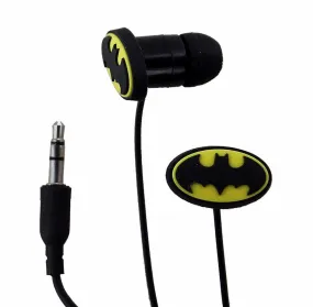 Bioworld DC Batman In-Ear Headphones - Black / Yellow