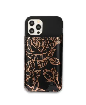 Black & Gold Metallic Floral Ultra Battery Case