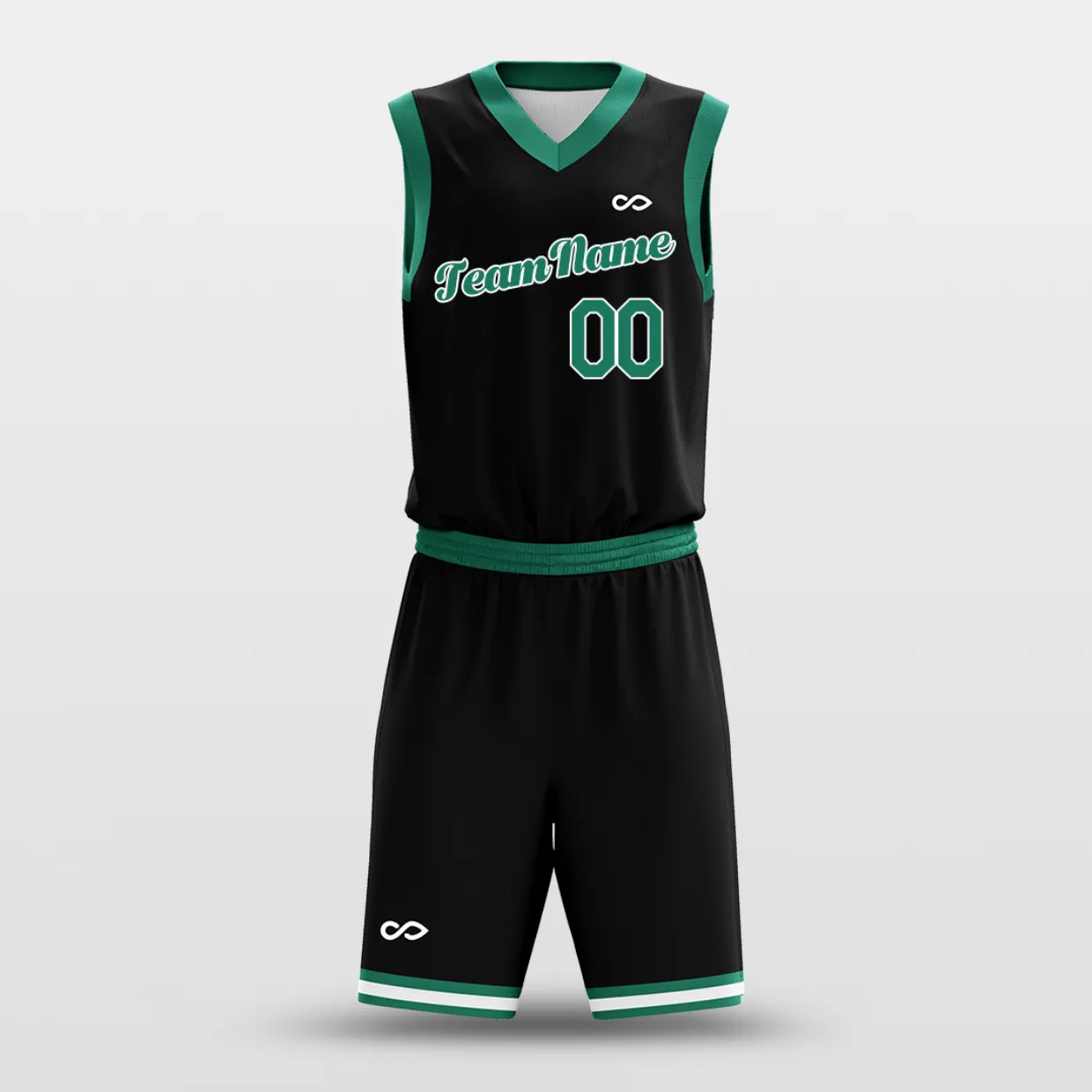 Black Green - Custom Basketball Jersey Design for Team