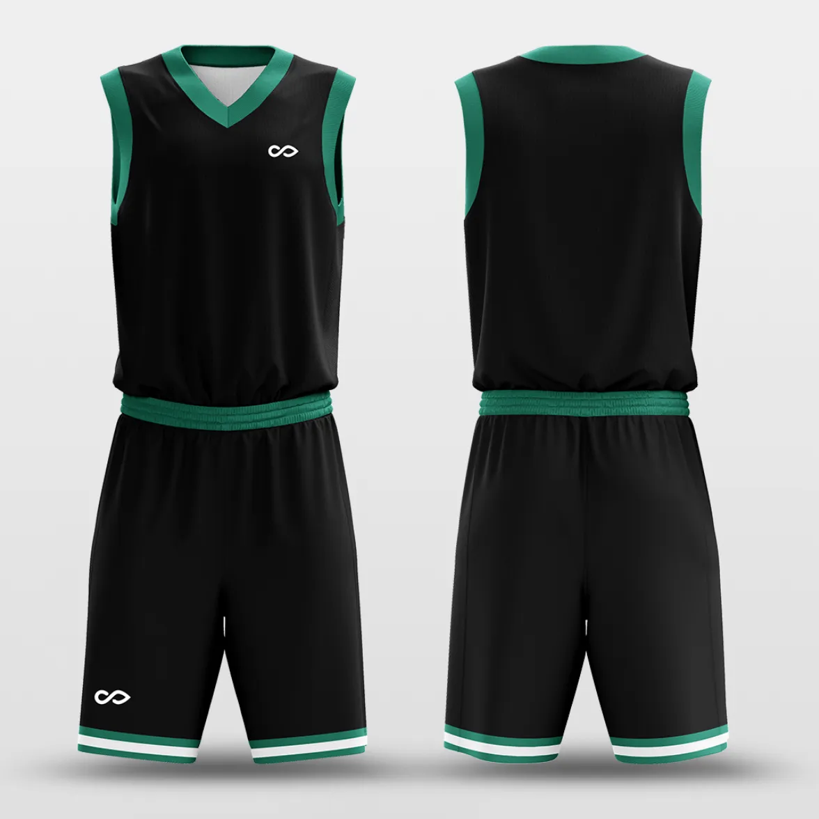 Black Green - Custom Basketball Jersey Design for Team