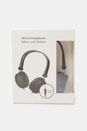 Black Wired Headphone