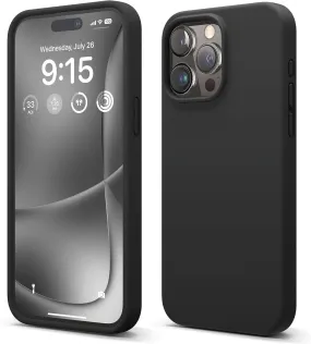 BMW Signature Liquid Silicone Case for iphone 15 Pro Max 6.7" Black - BMHMP15XSILBK2