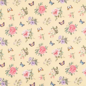 Botanica - Small Floral Toss Yellow Multi Digitally Printed Yardage