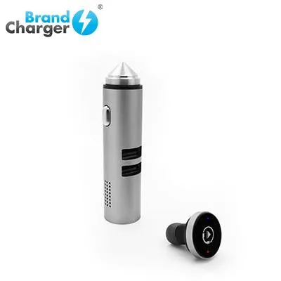 BrandCharger Talky Car USB Charger with Wireless Earpiece