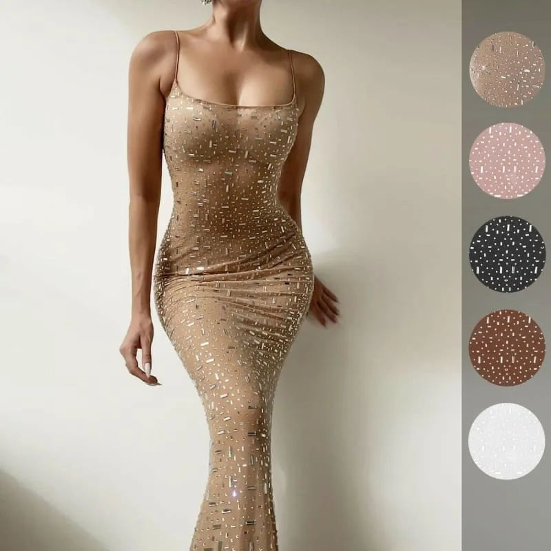 Bright Diamond Bling Sexy Mermaid Long Formal Dress