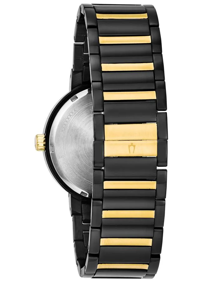 Bulova Mens Classic - Black Stainless Steel - Two-Tone - Bracelet - Day/Date