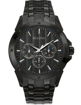 Bulova Mens Classic Collection Watch - Black Out - Day/Date Subdials