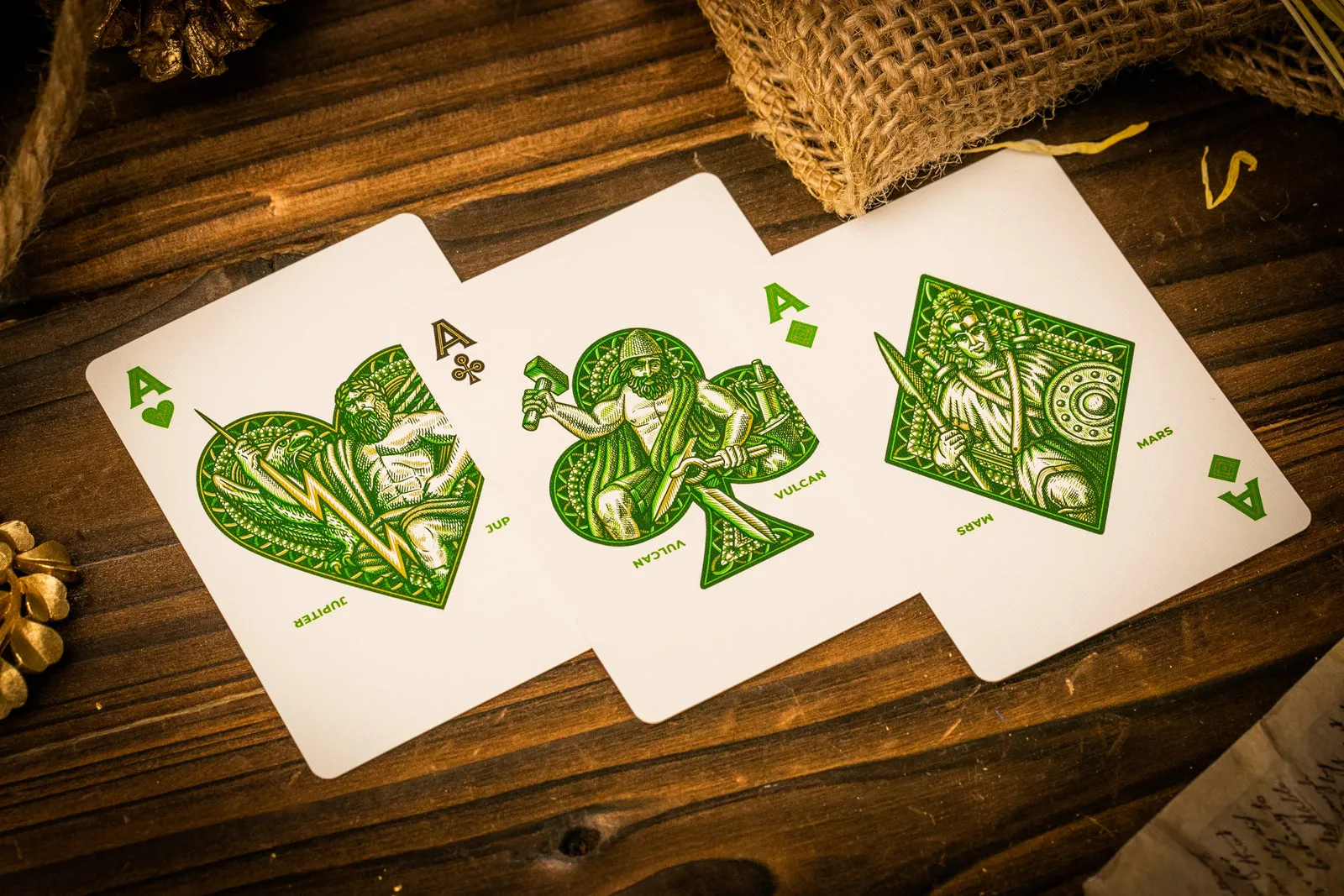 Caesar Playing Cards - Green Edition