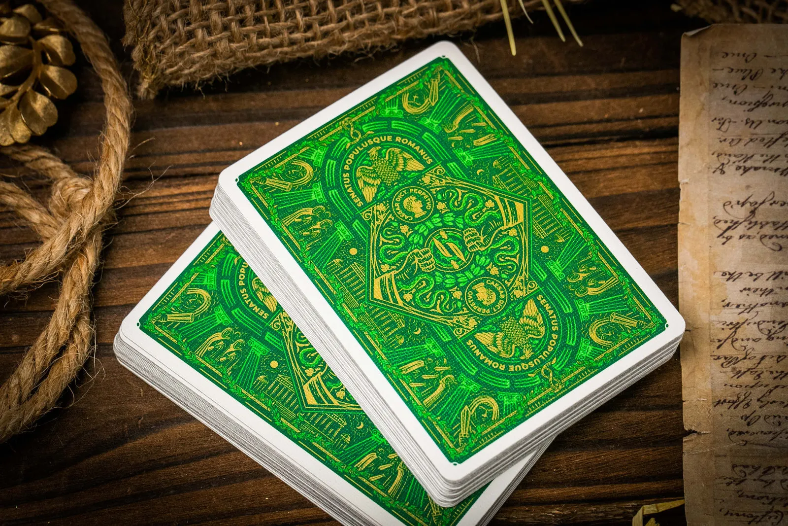 Caesar Playing Cards - Green Edition