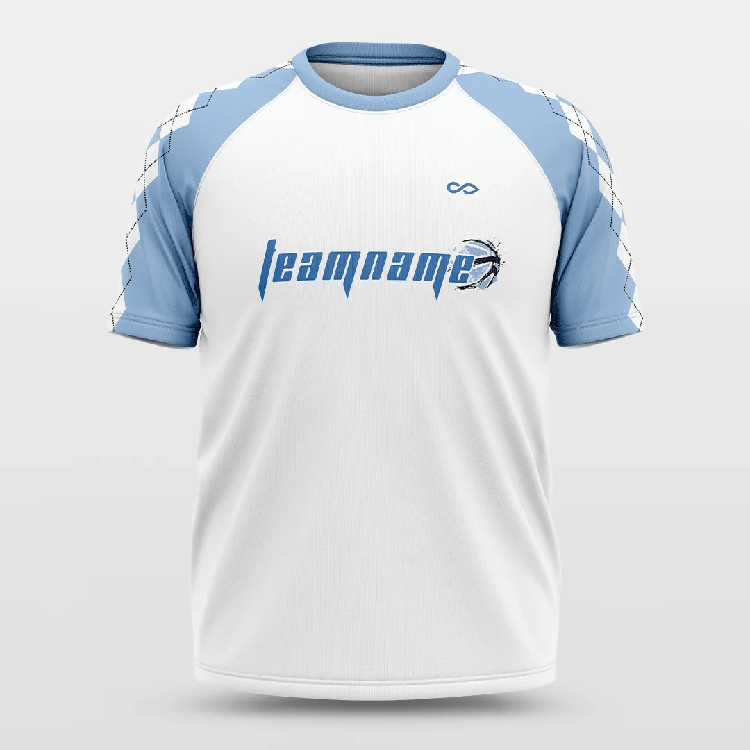 Carolina Blue - Customized Baggy Shoulder Short Sleeve Jersey