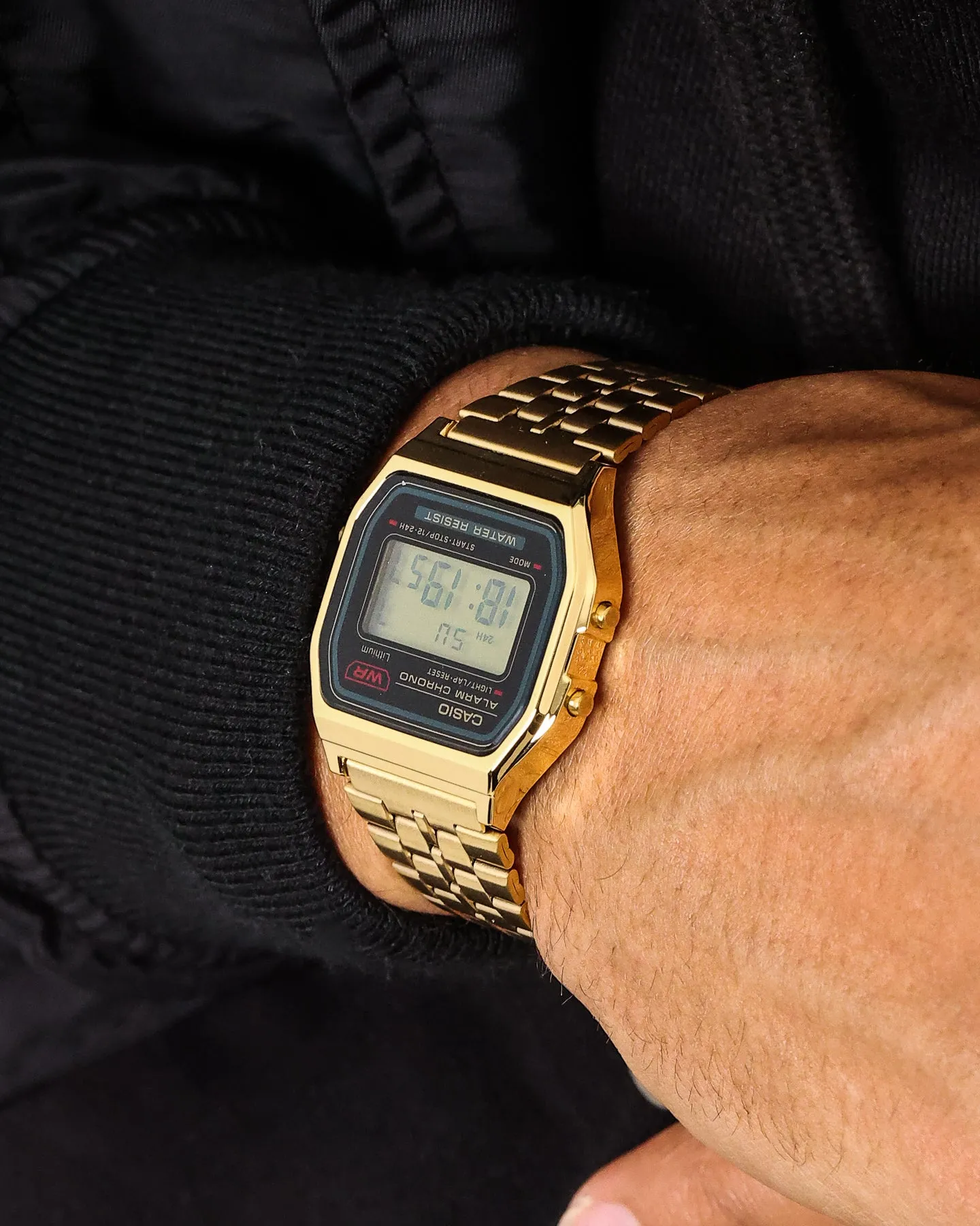 Casio A159WGEA-1DF Watch Gold/ Black