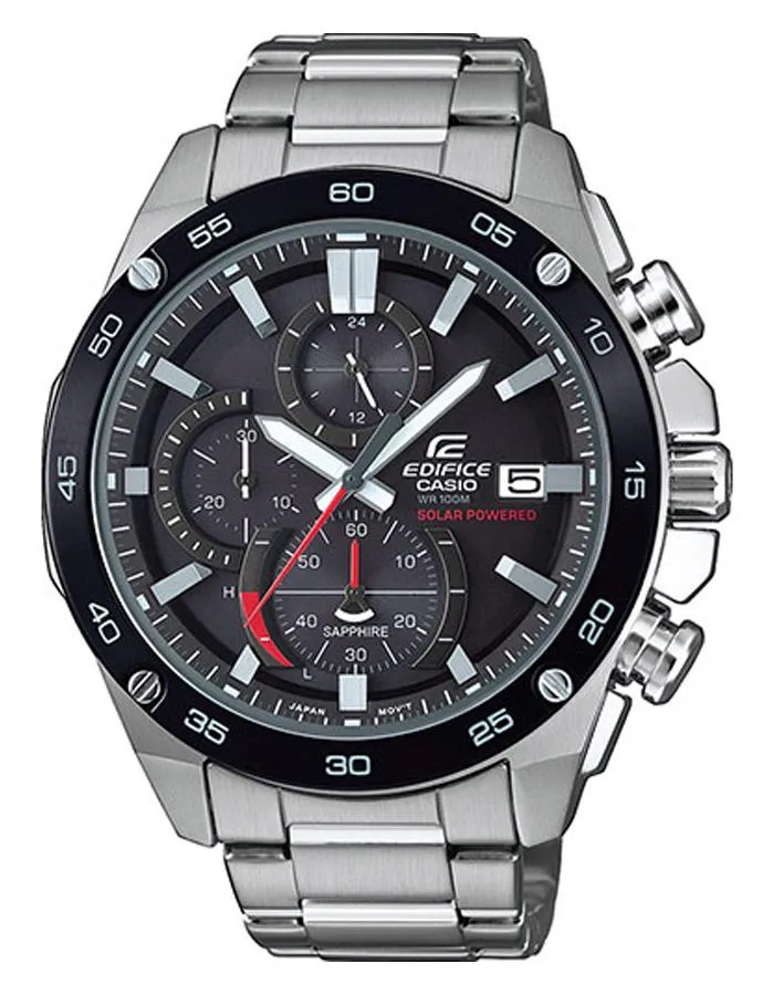 Casio Edifice EFSS500 Series Mens Watch - Chronograph - Black Dial - Stainless