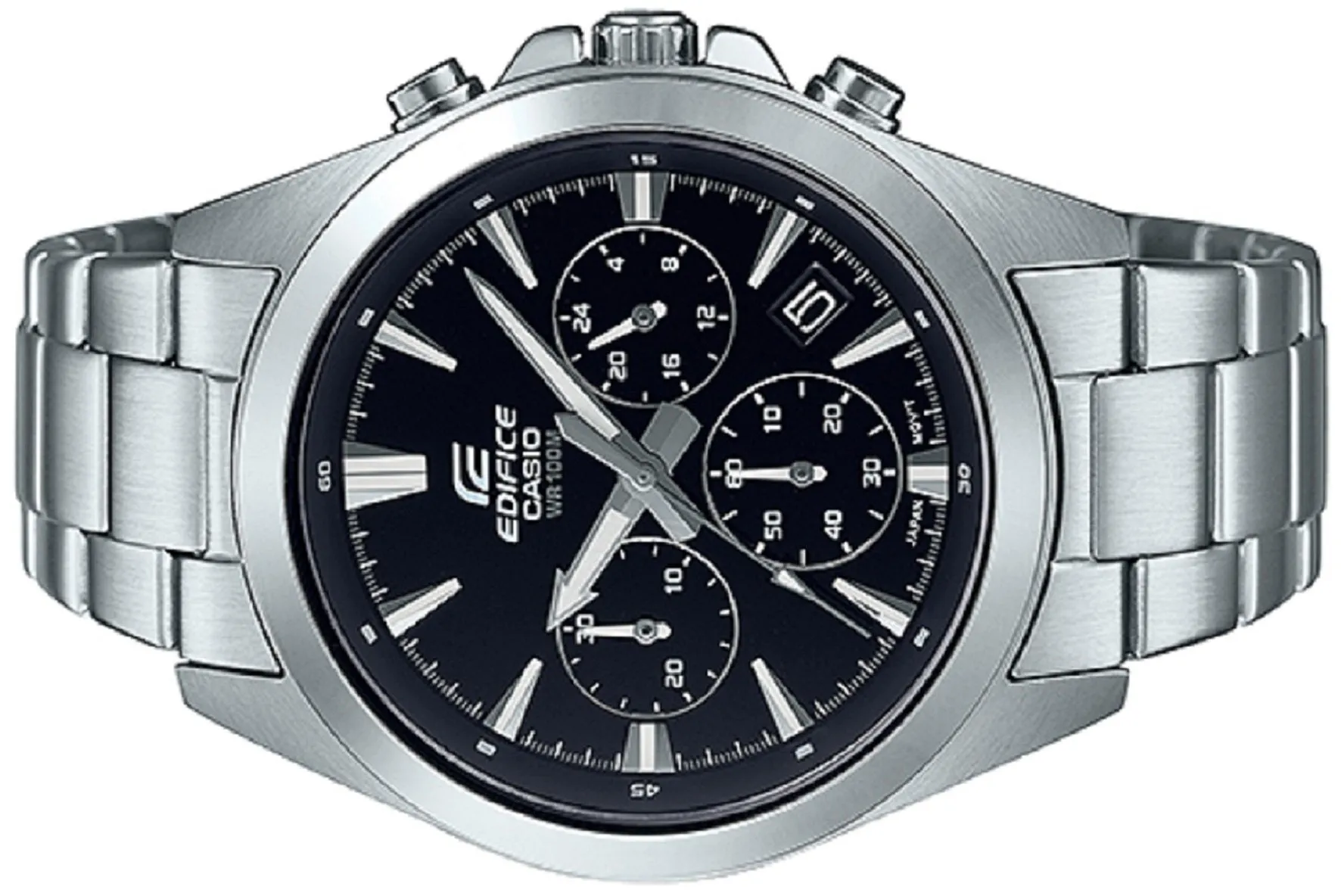 Casio Edifice EFV-630D-1A Chronograph Stainless Steel Strap Watch For Men