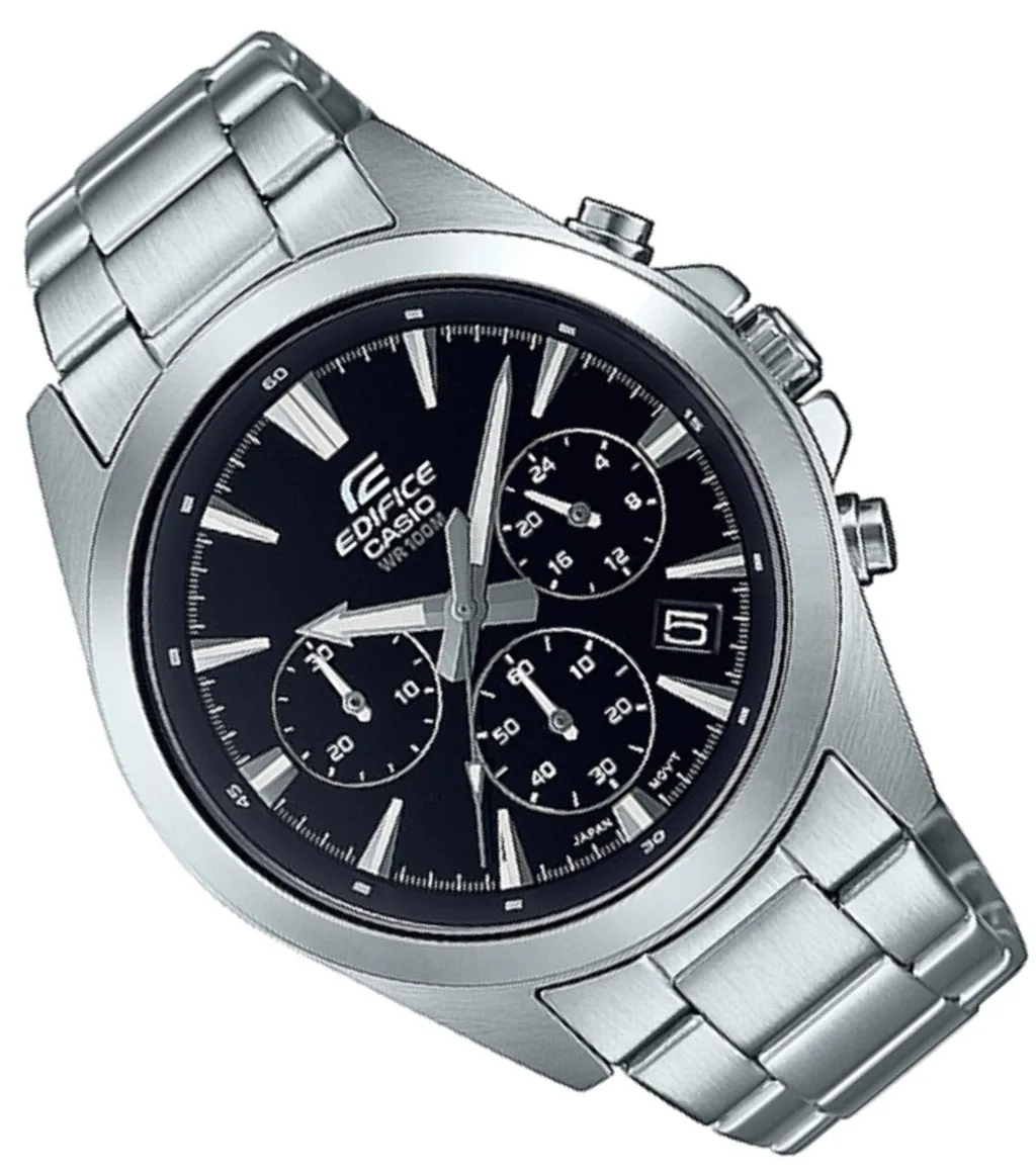 Casio Edifice EFV-630D-1A Chronograph Stainless Steel Strap Watch For Men