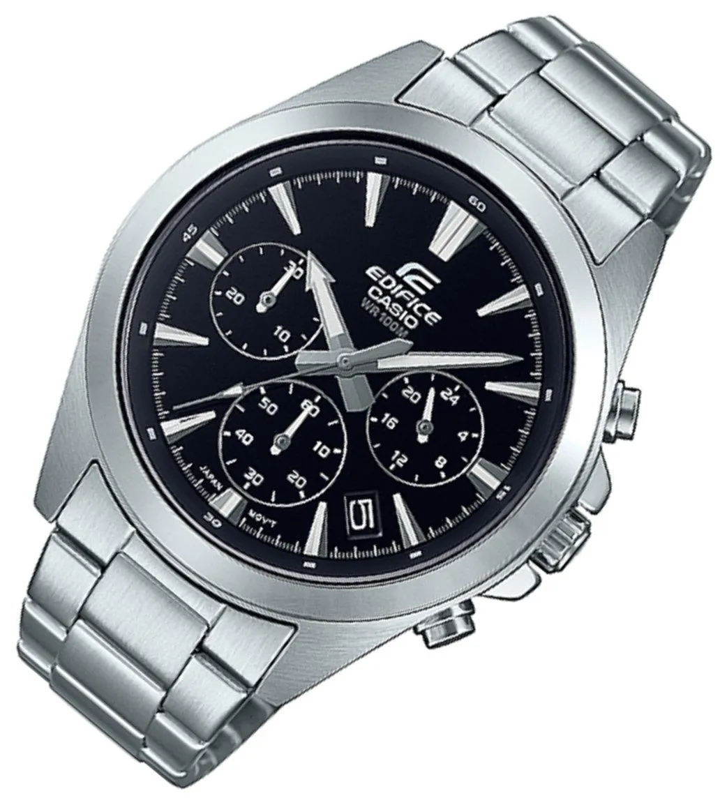 Casio Edifice EFV-630D-1A Chronograph Stainless Steel Strap Watch For Men