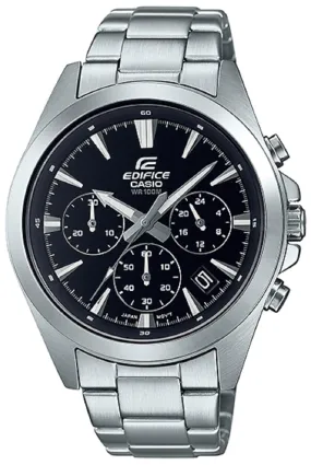 Casio Edifice EFV-630D-1A Chronograph Stainless Steel Strap Watch For Men