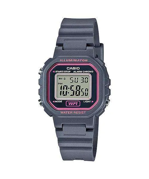 Casio LA-20WH-8ADF Grey Resin Strap Watch for Women