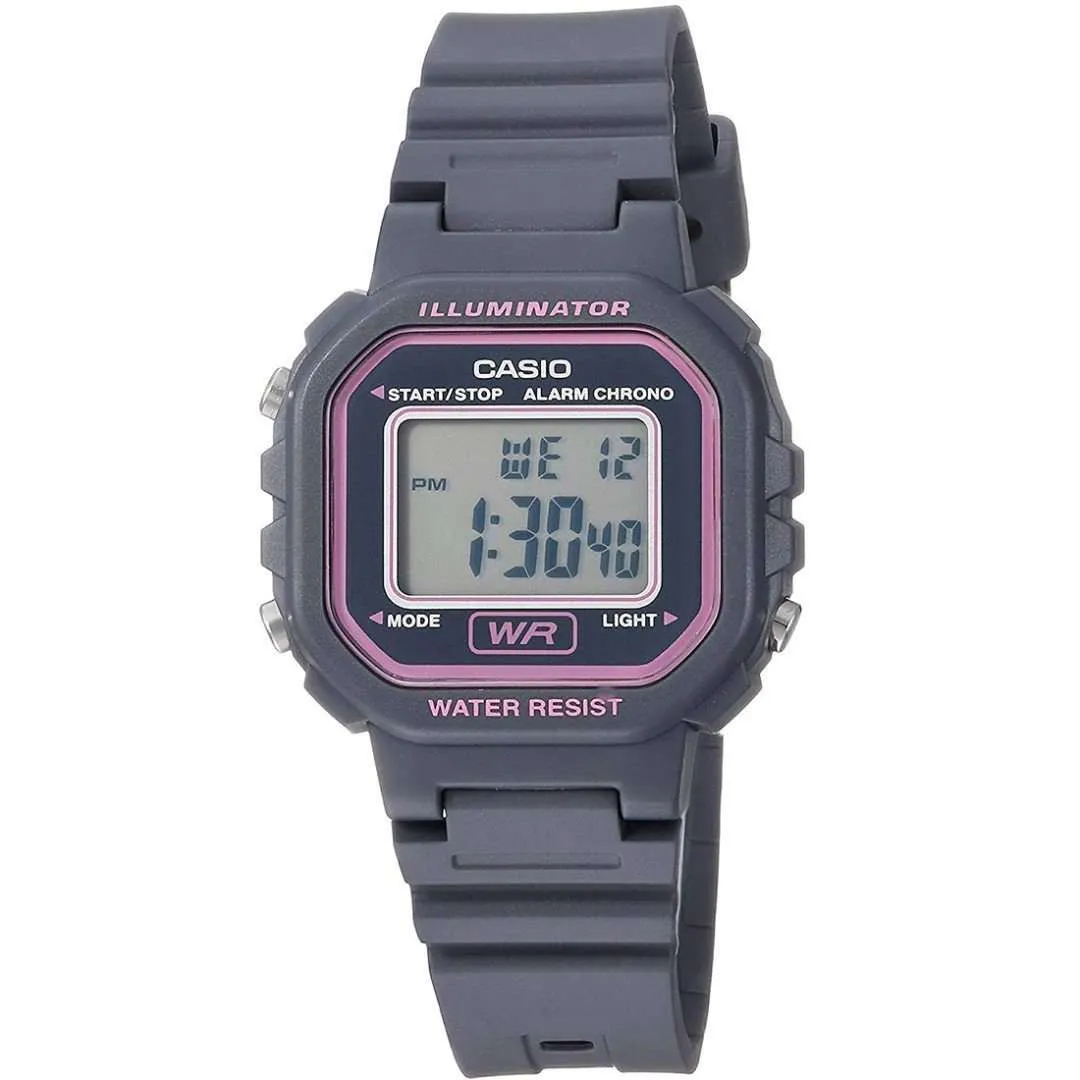 Casio LA-20WH-8ADF Grey Resin Strap Watch for Women