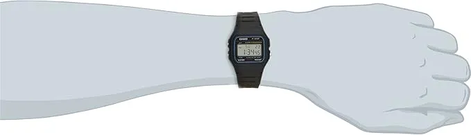 Casio Standard Digital Watch With LED Light F-91W-1JF