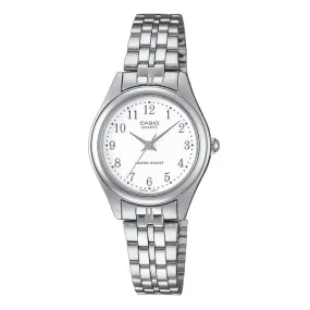 Casio Standard LTP-1129A-7BRDF Silver Stainless Steel Strap Watch for Women