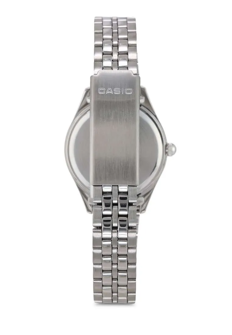 Casio Standard LTP-1129A-7BRDF Silver Stainless Steel Strap Watch for Women