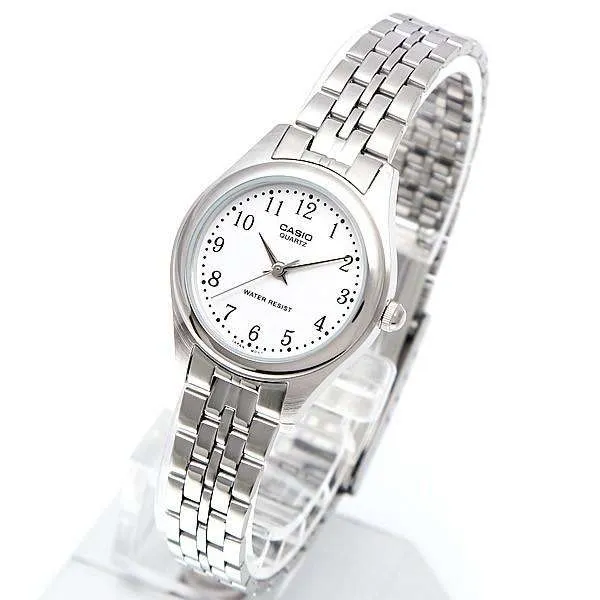 Casio Standard LTP-1129A-7BRDF Silver Stainless Steel Strap Watch for Women