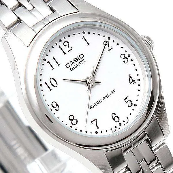 Casio Standard LTP-1129A-7BRDF Silver Stainless Steel Strap Watch for Women