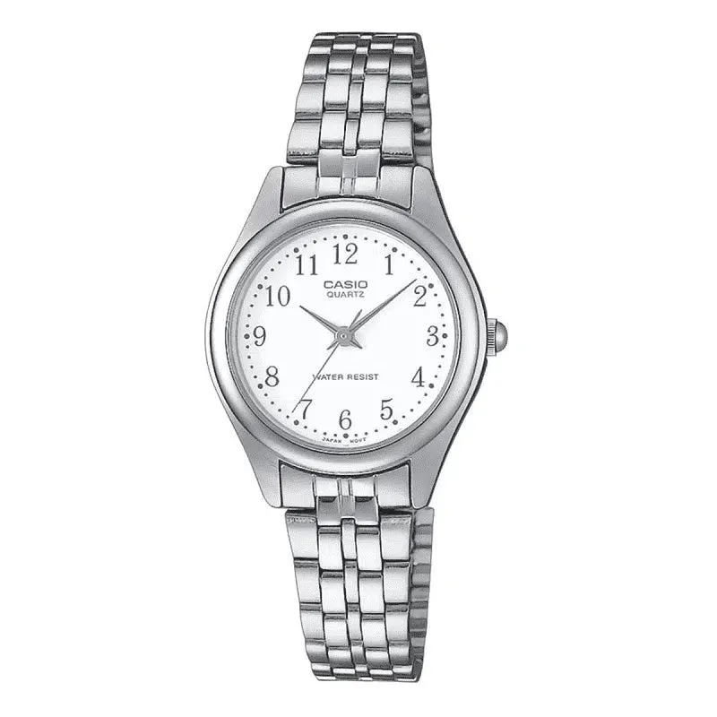 Casio Standard LTP-1129A-7BRDF Silver Stainless Steel Strap Watch for Women