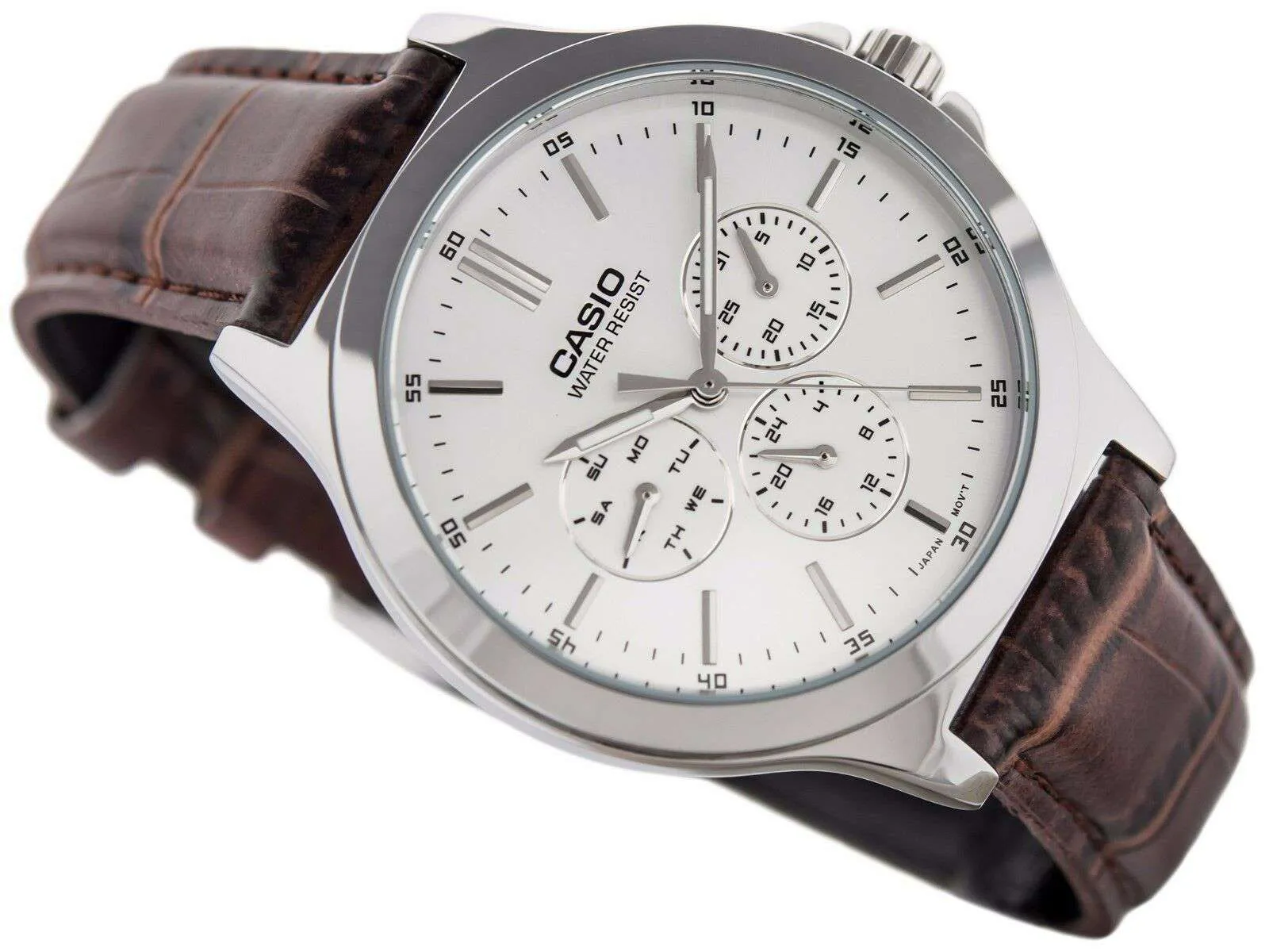 Casio Vintage MTP-V300L-7A Brown Leather Watch for Men