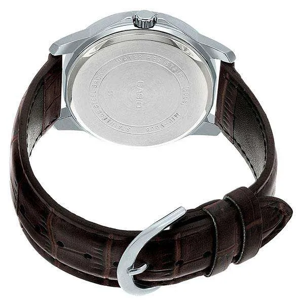 Casio Vintage MTP-V300L-7A Brown Leather Watch for Men