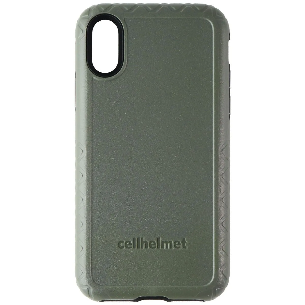 CellHelmet Fortitude Pro Series Hard Case for iPhone Xs and X - Olive Dark Drab