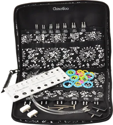 ChiaoGoo - 4" SPIN Interchangeable Needle Set Bamboo Complete