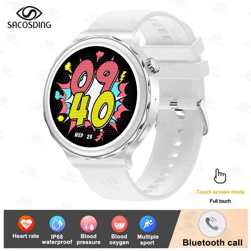 Chic Bluetooth Smartwatch for Women's Wellness with Tailored Features