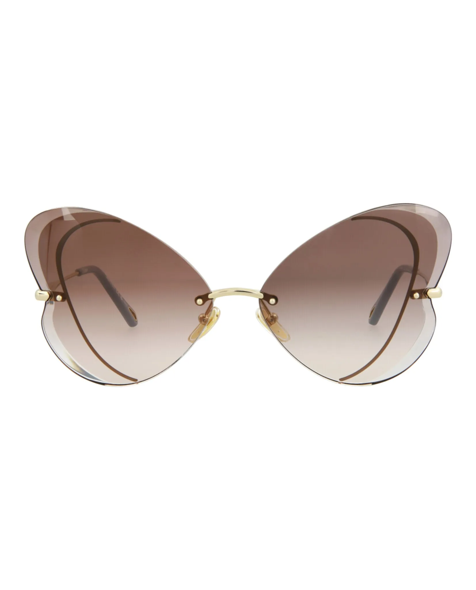 Chloe Cat Eye-Frame Metal Sunglasses, style # CH0064S-30011506002