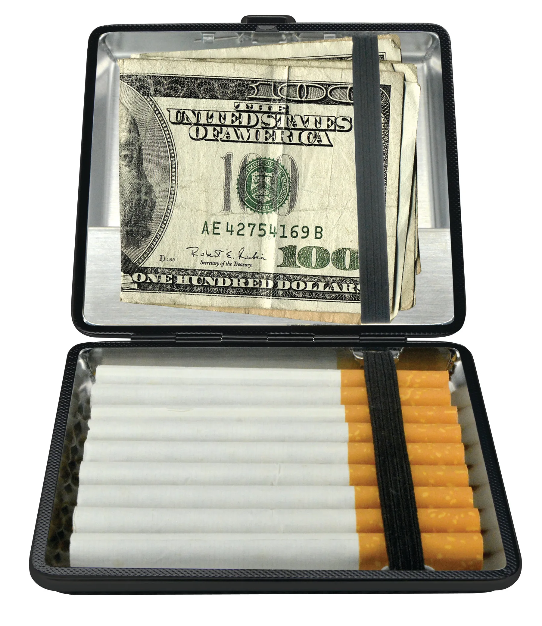 Cigarette Case with USB Coil Lighter - 8 Pieces Per Retail Ready Display 41334