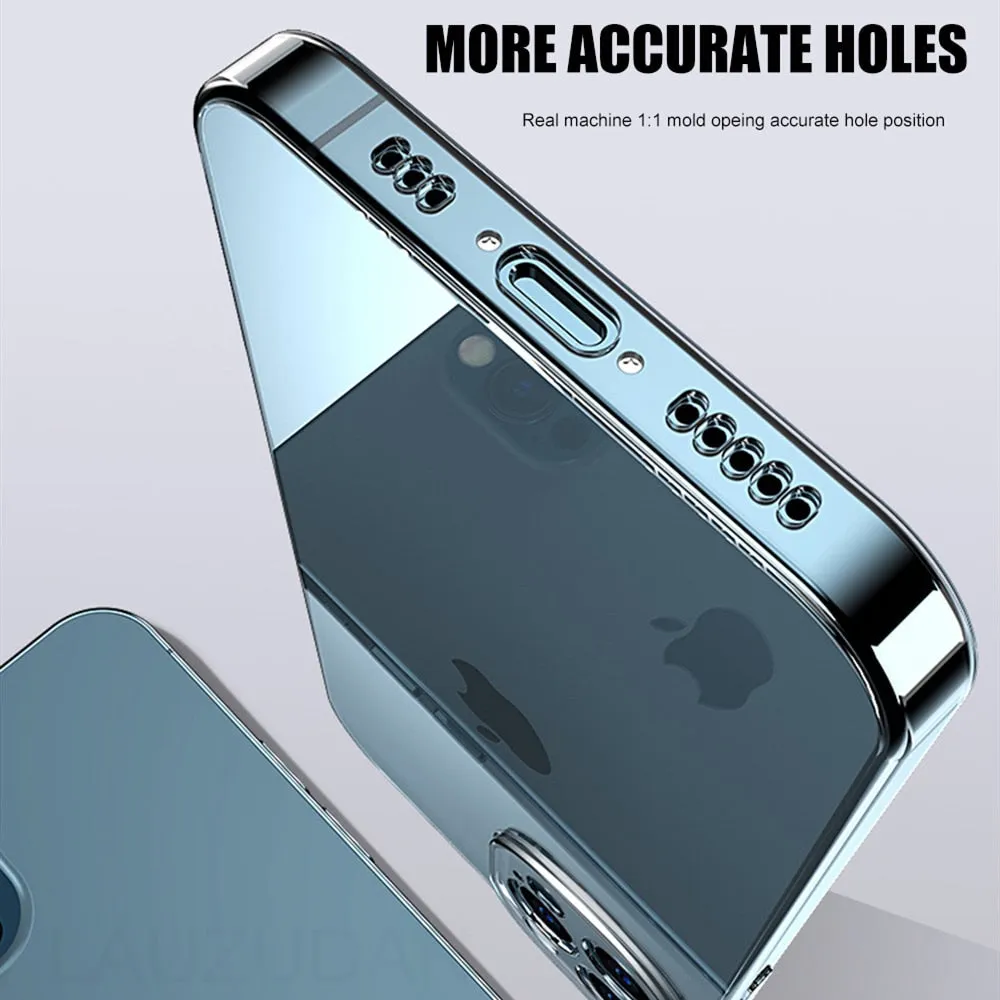 Clear Phone Case For iPhone 11 12 13 14 Pro Silicone Soft Cover For iPhone 12 Mini 13 Pro X XS Max 8 7 6s Plus 5 SE XR Case