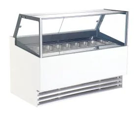 Combisteel Borneo Ice Cream Counter Display Freezer 12 x 5 Litre - 7487.0260