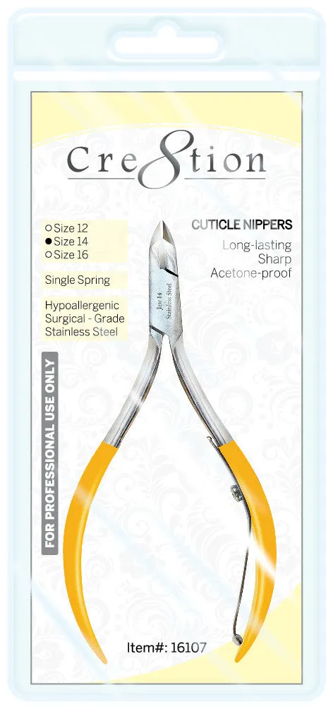 Cre8tion Cuticle Nippers Size 12, 1/4 Jaw, 16106