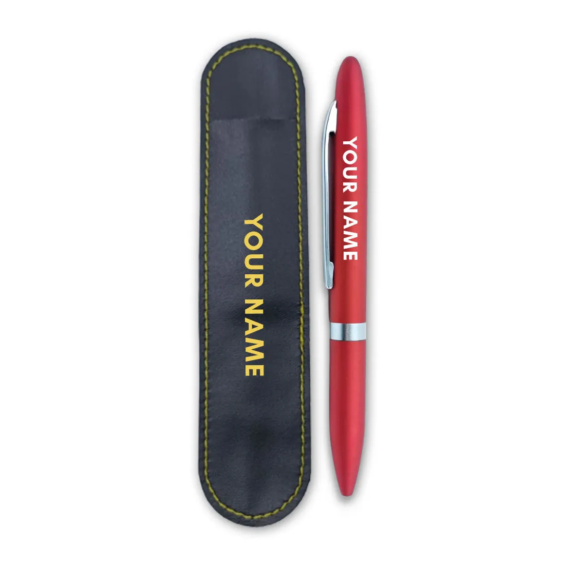 Custom Pen Engraved Birthday Gift for Boss Office Colleagues (Red) - Add Name