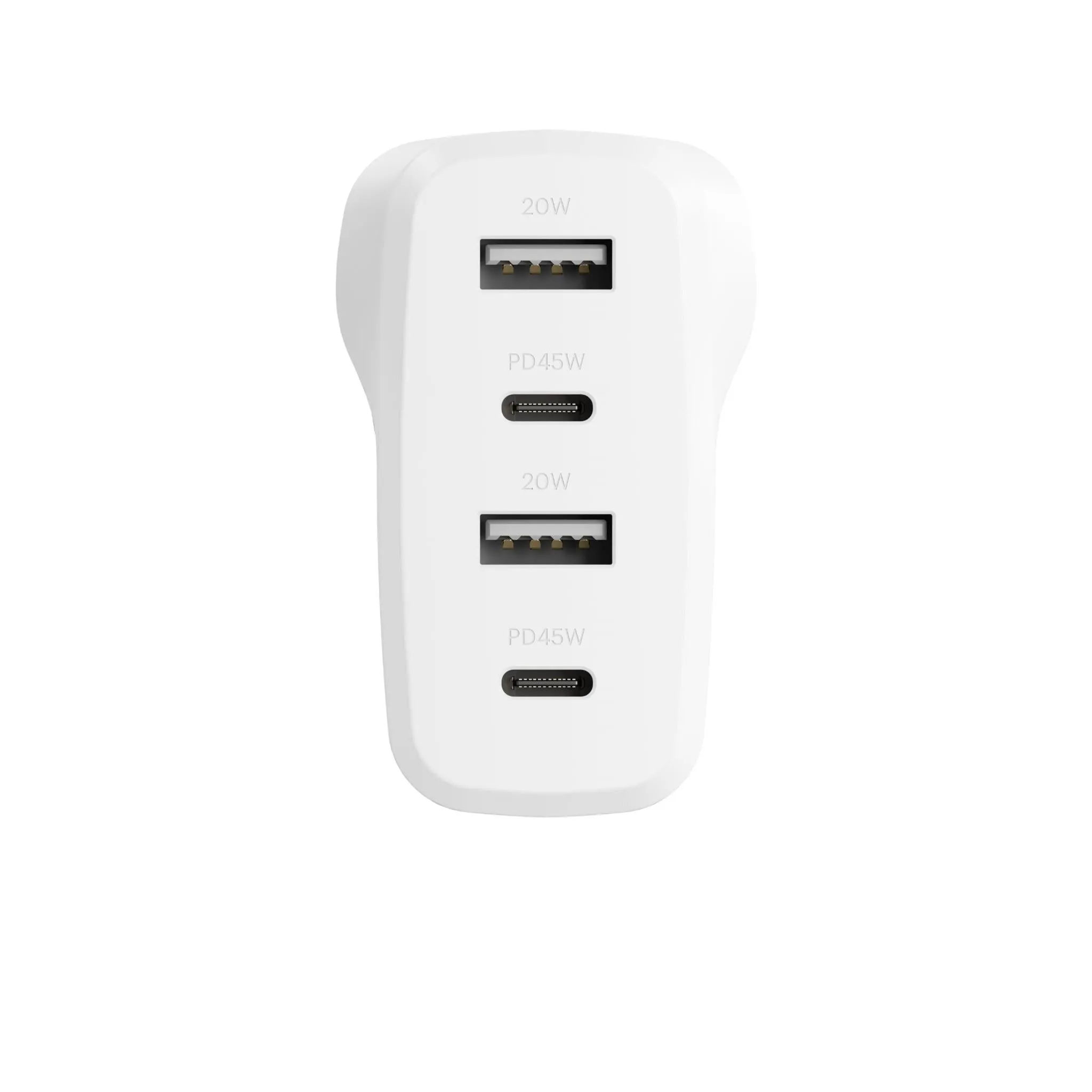 Cygnett PowerPlus 45W Multi Port Wall Charger (White)