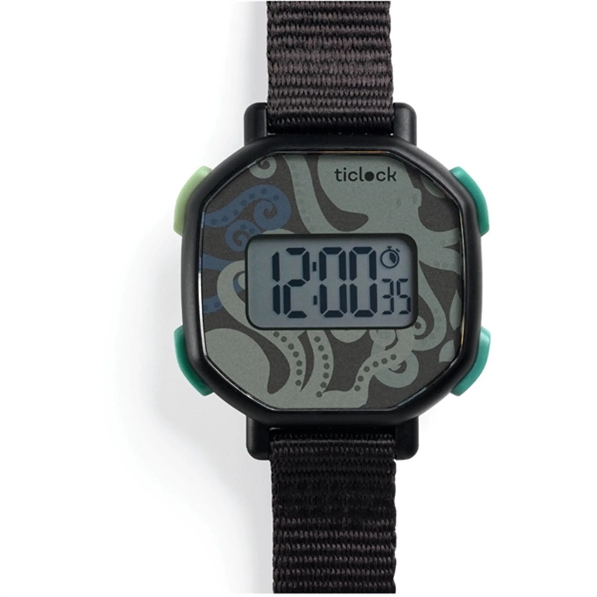 Djeco Ticlock Digital Watch Black Octopus