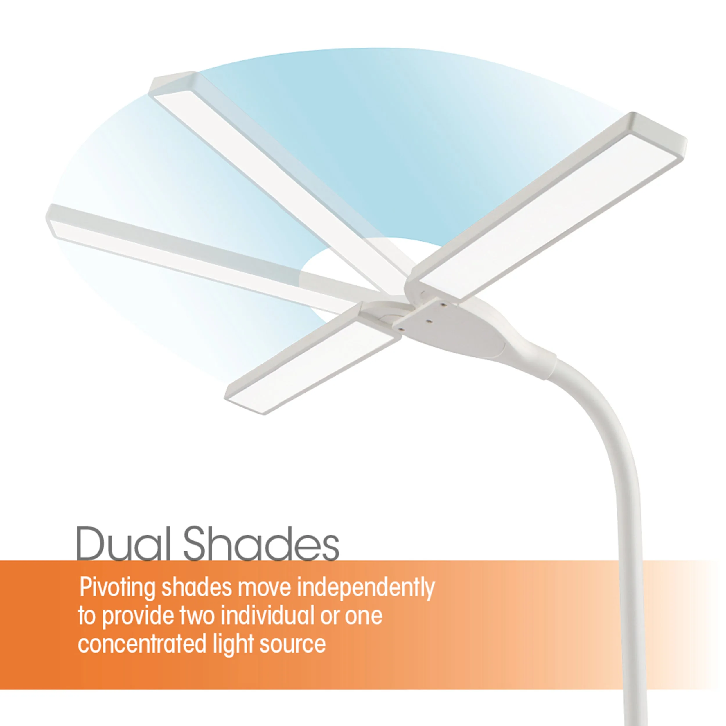 Dual Shade LED Lamp with Bluetooth® Speaker & USB