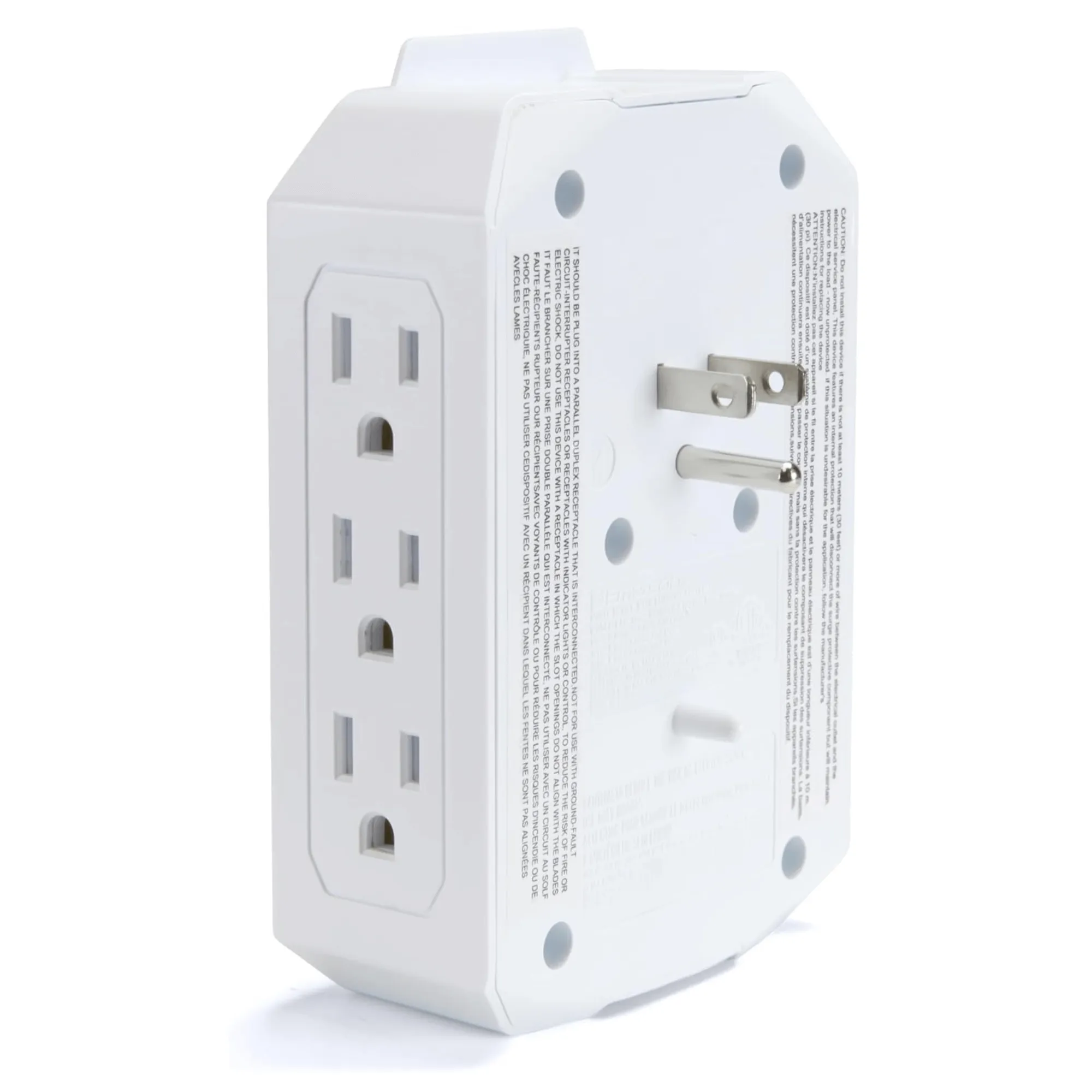 Emerson 6-Outlet   USB Wall Charger with Surge Protection and LED