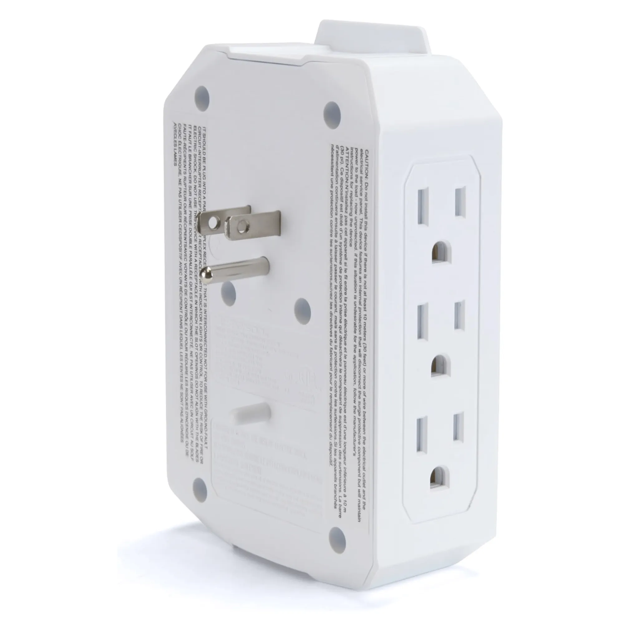 Emerson 6-Outlet   USB Wall Charger with Surge Protection and LED