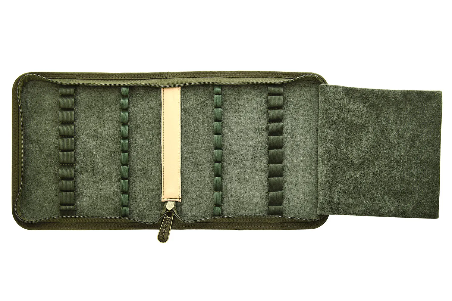 Esterbrook 20 Pen Zipper Canvas Pen Case - Army Green