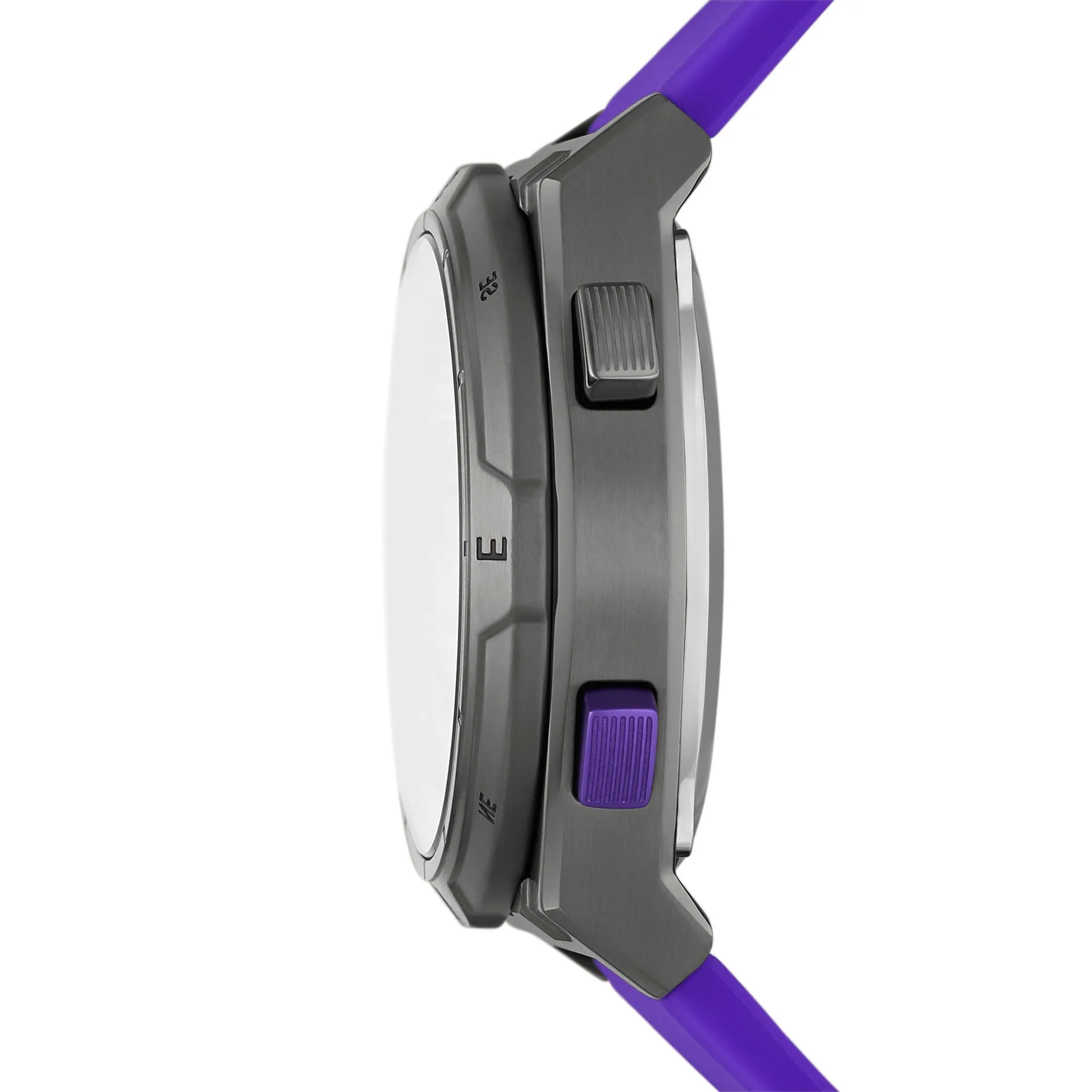 Everett Digital Purple Silicone Watch