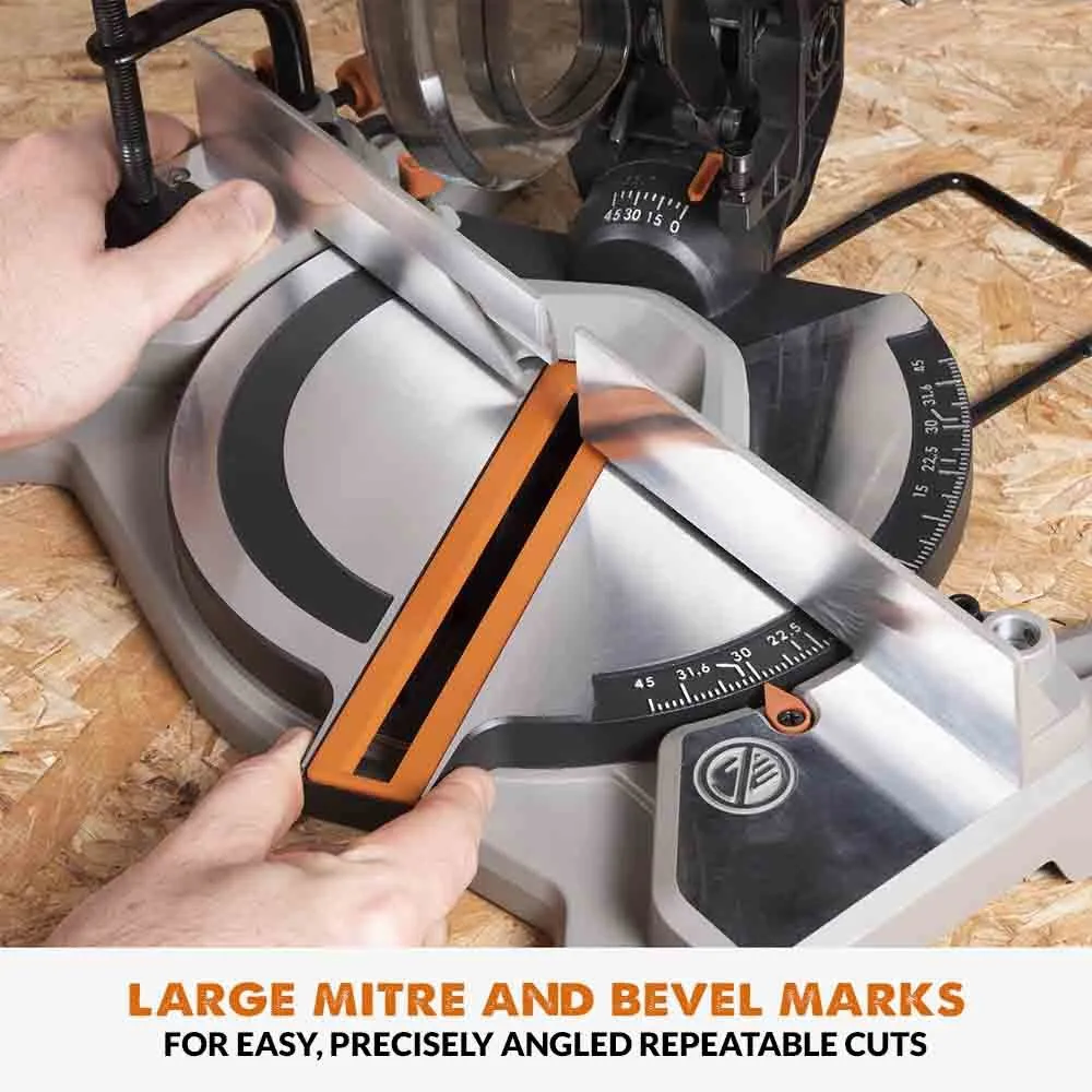 Evolution Cordless R185CMS-Li 185mm Compound Mitre Saw 18v Li-Ion EXT Inc Multi-Material Blade