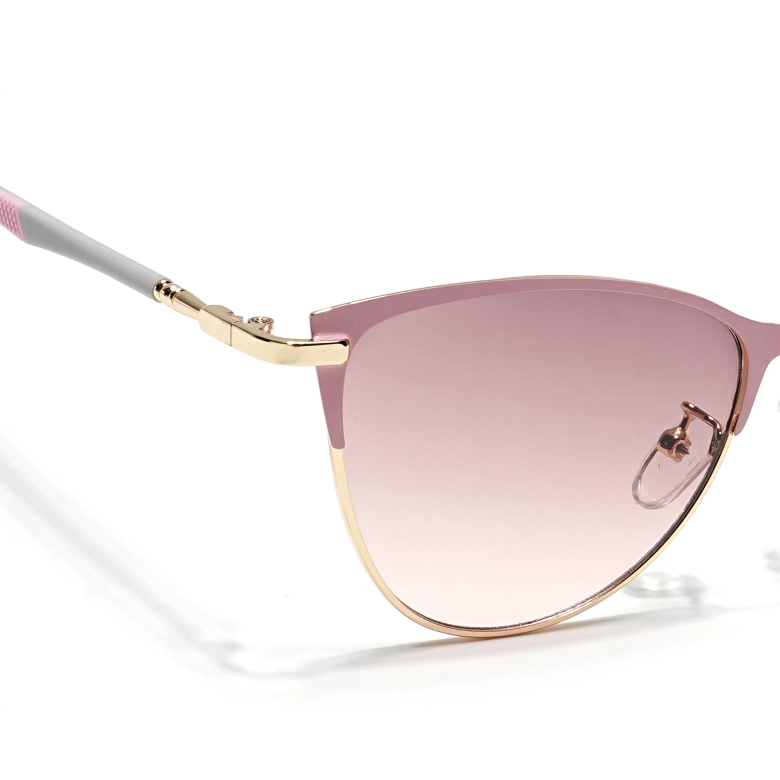 Eyejack Golden & Pink Cateye Sunglasses for Women (7030CL845)