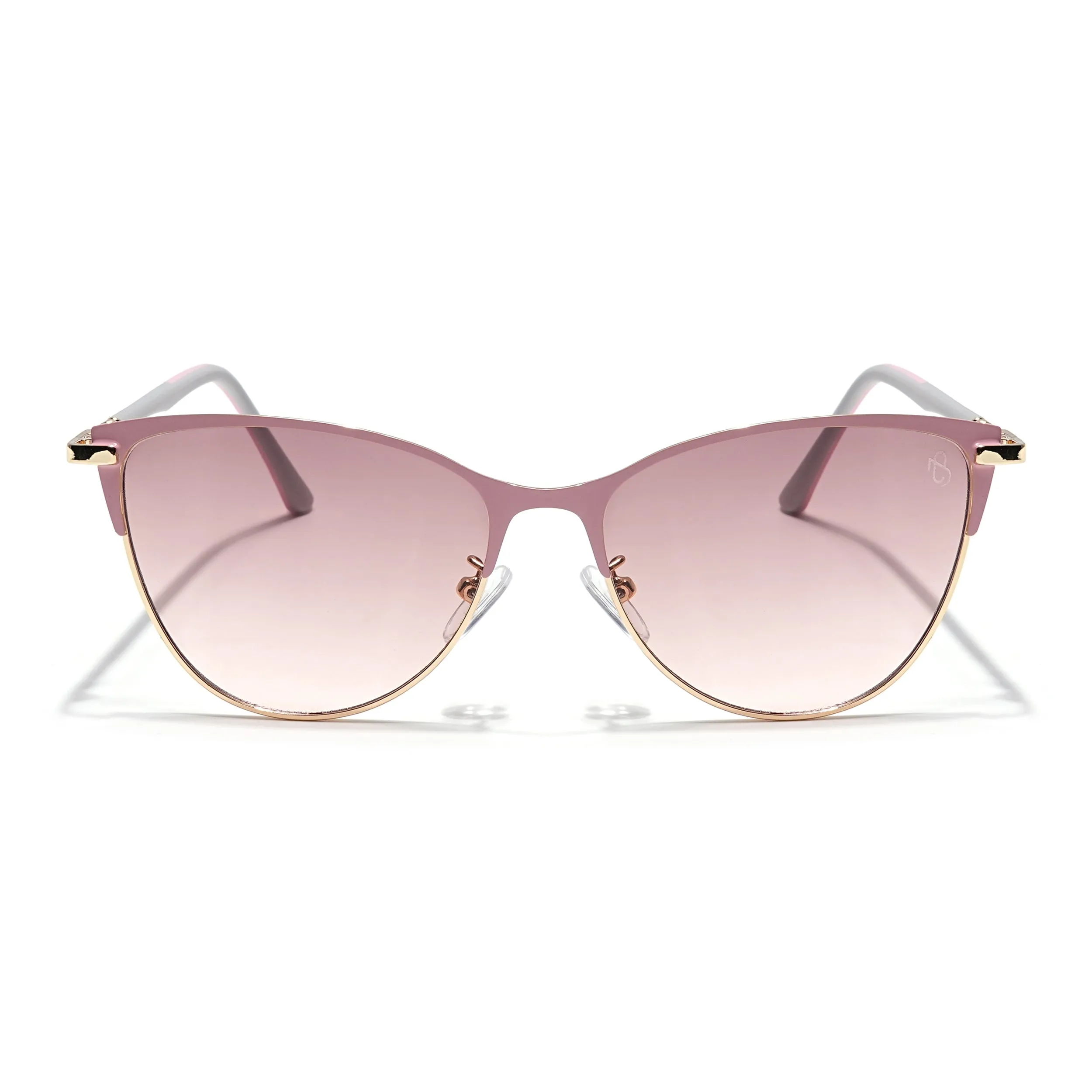 Eyejack Golden & Pink Cateye Sunglasses for Women (7030CL845)